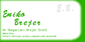 eniko brejer business card